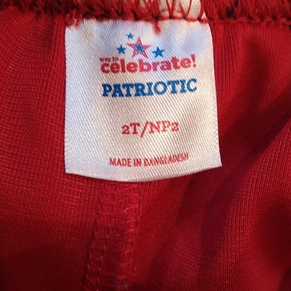 Red & Blue Tutu, Way to Celebrate Patriotic Sz 2T Fun Skirt - Picture 3 of 4